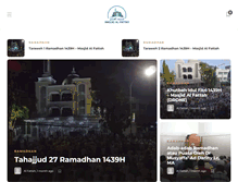 Tablet Screenshot of masjidalfattah.com
